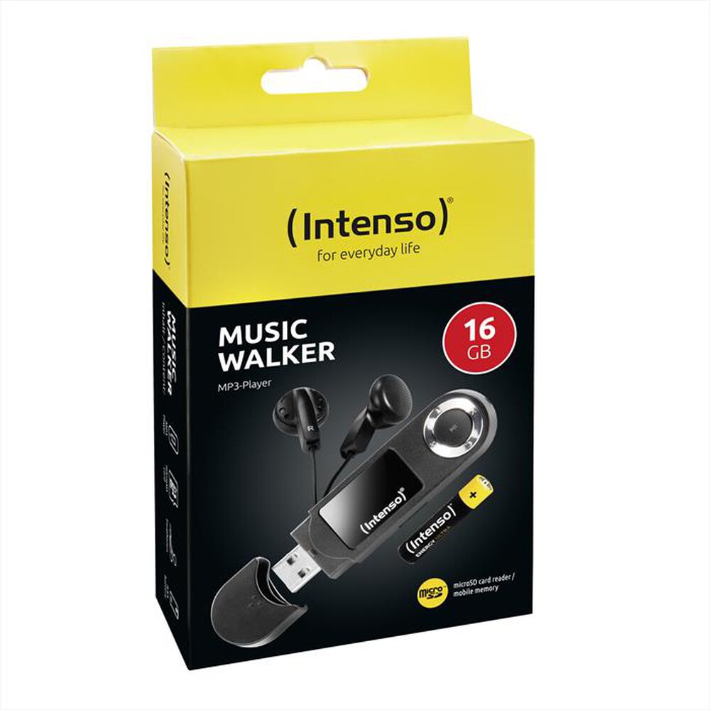 "INTENSO - MP3 PLAYER MUSIC WALKER-NERO"