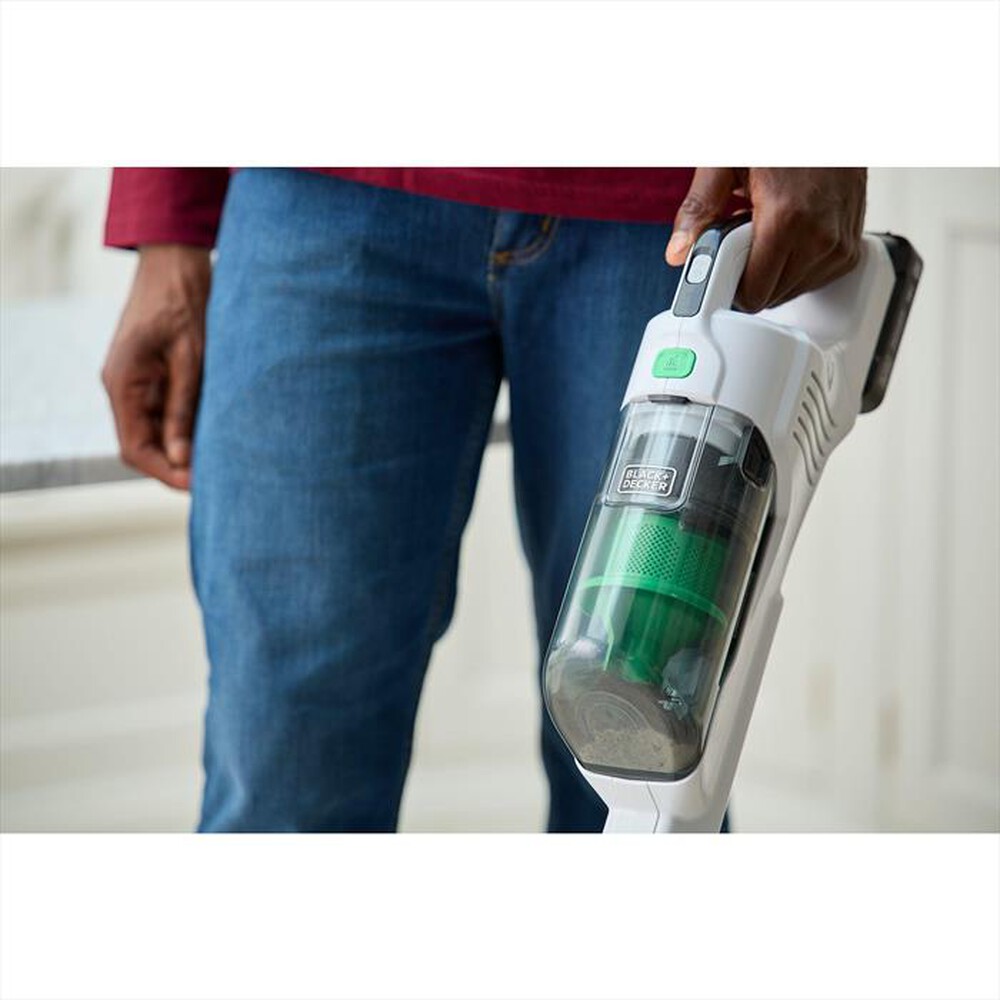 "BLACK & DECKER - Scopa elettrica REVSV18D1HF-BIANCO / VERDE"