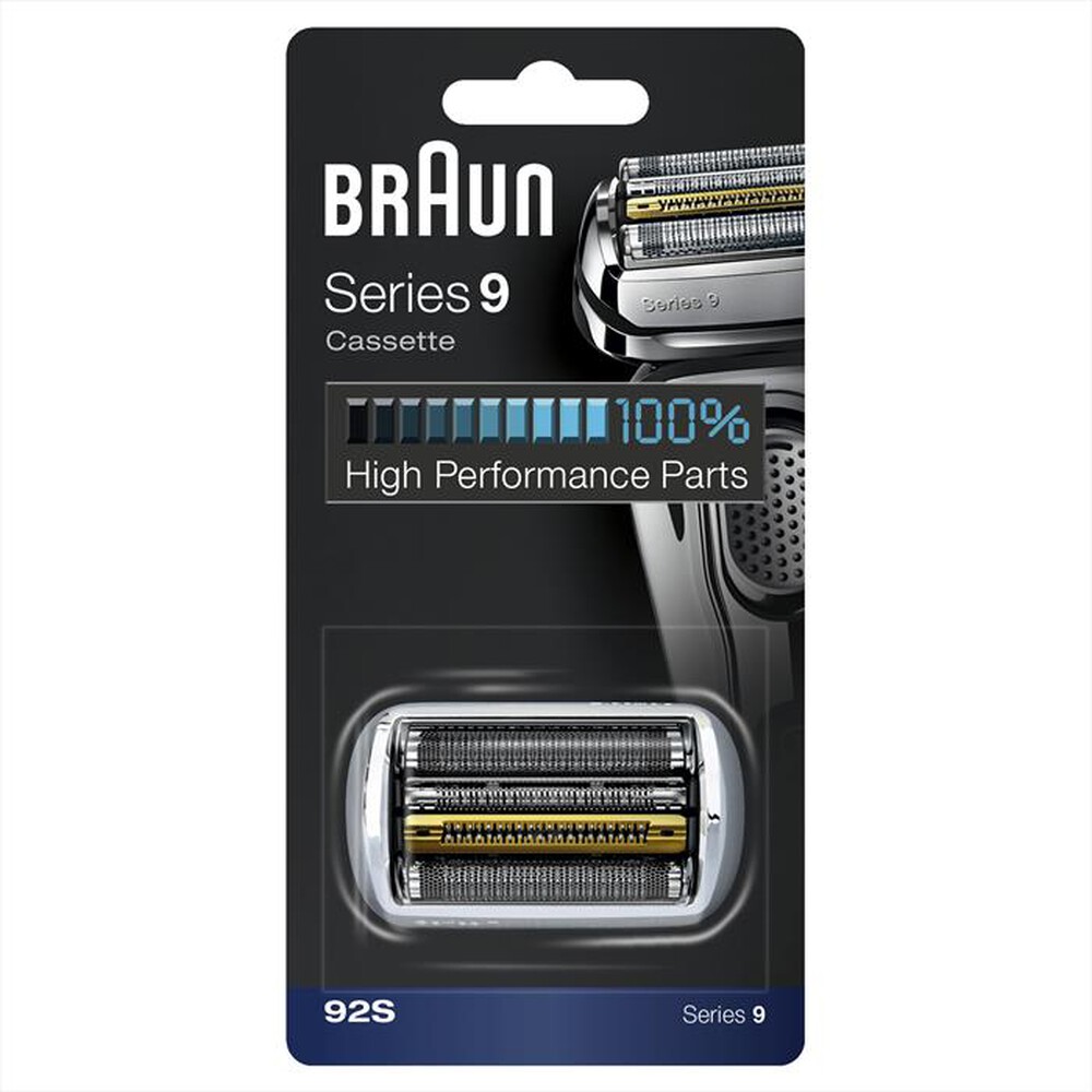 "BRAUN - Testina di Ricambio per Rasoio Series 9 92S-Argento"