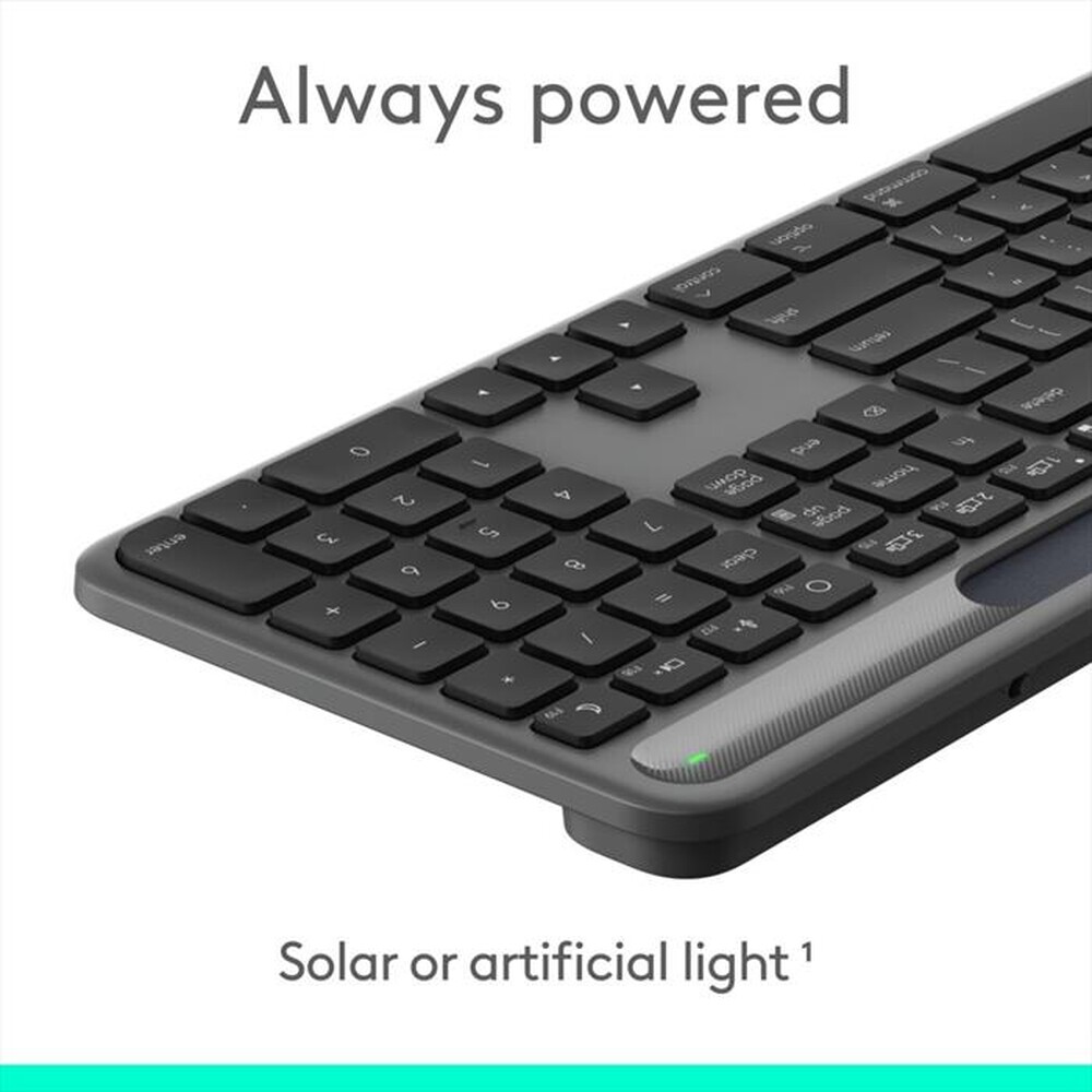 Immagine del prodotto LOGITECH - Tastiera Wireless SIGNATURE SLIM SOLAR+-Graphite