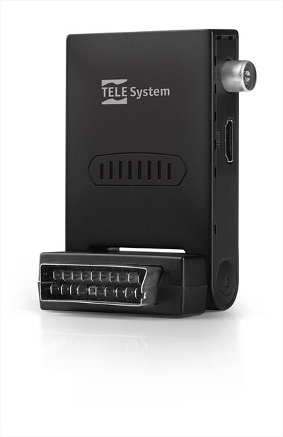 TELESYSTEM - TS FACILE ZAPPER STEALTH T2 HEVC TLC TASTI GRANDI-BLACK