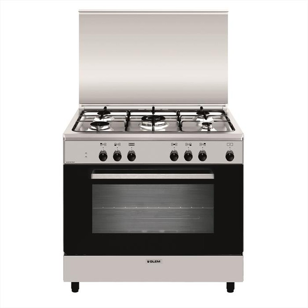 "GLEM GAS - Cucina a gas AN965EI Classe A-INOX"