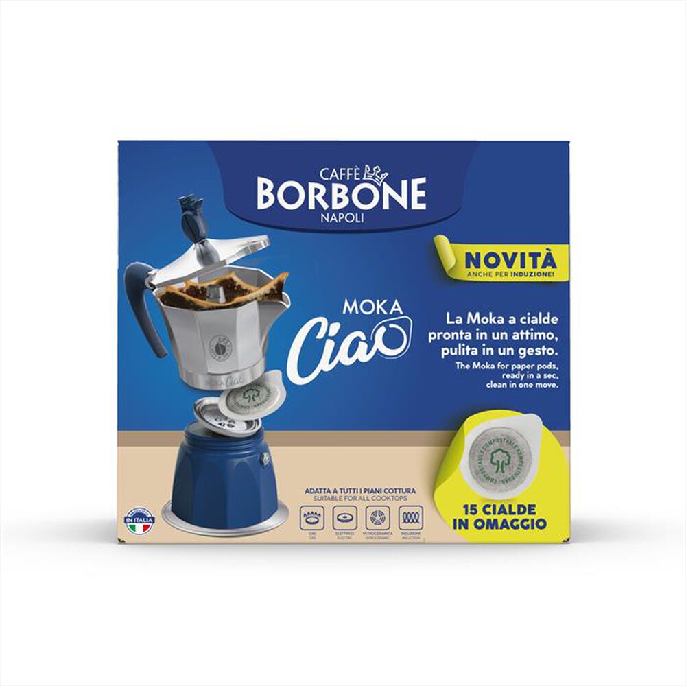 Immagine del prodotto CAFFE BORBONE - MOKACIAO-Acciaio/blu