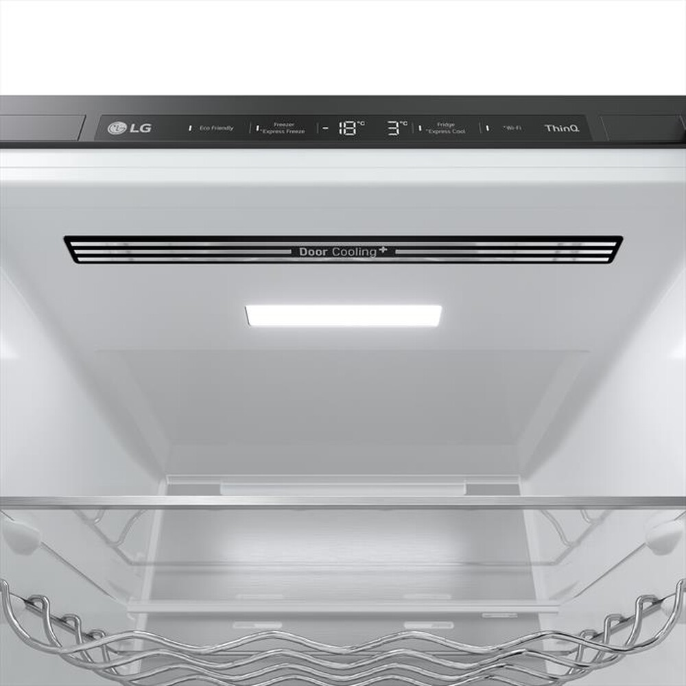 "LG - Frigorifero combinato GBB72BM9DQ Classe D 387L-Nero"