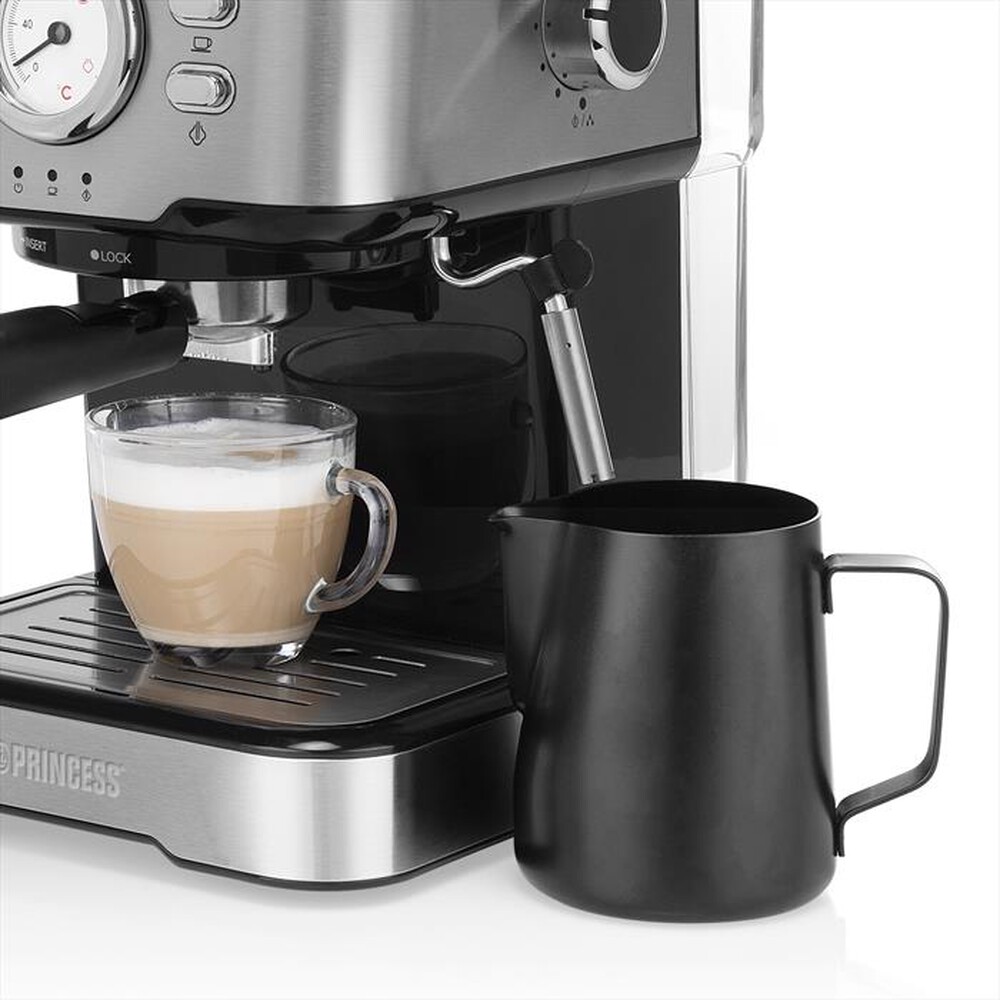 "PRINCESS - Macchina da caffè a Capsule Nespresso 249415-acciaio"
