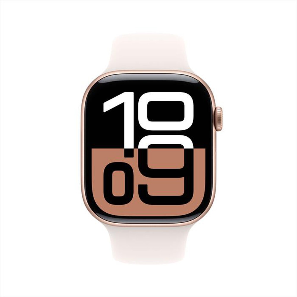 "APPLE - Watch Series 10 GPS 46mm Alluminio-Oro Rosa - Sport Band Rosa S/M"