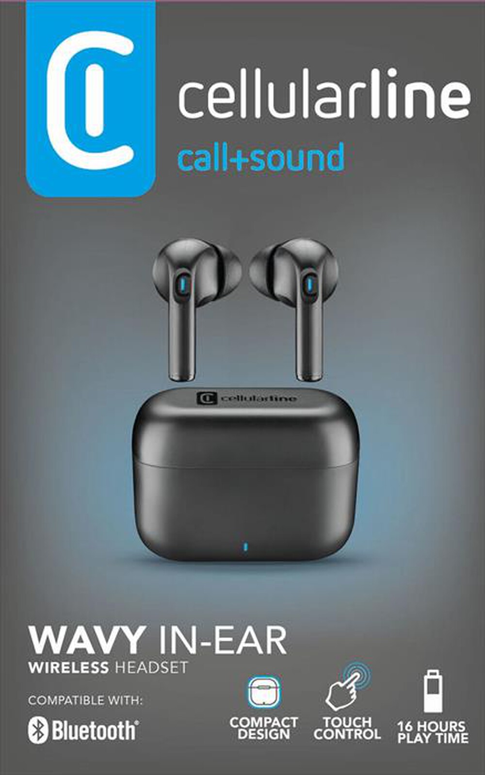 Immagine del prodotto CELLULARLINE - Auricolari True Wireless WAVY IN-EAR-Nero