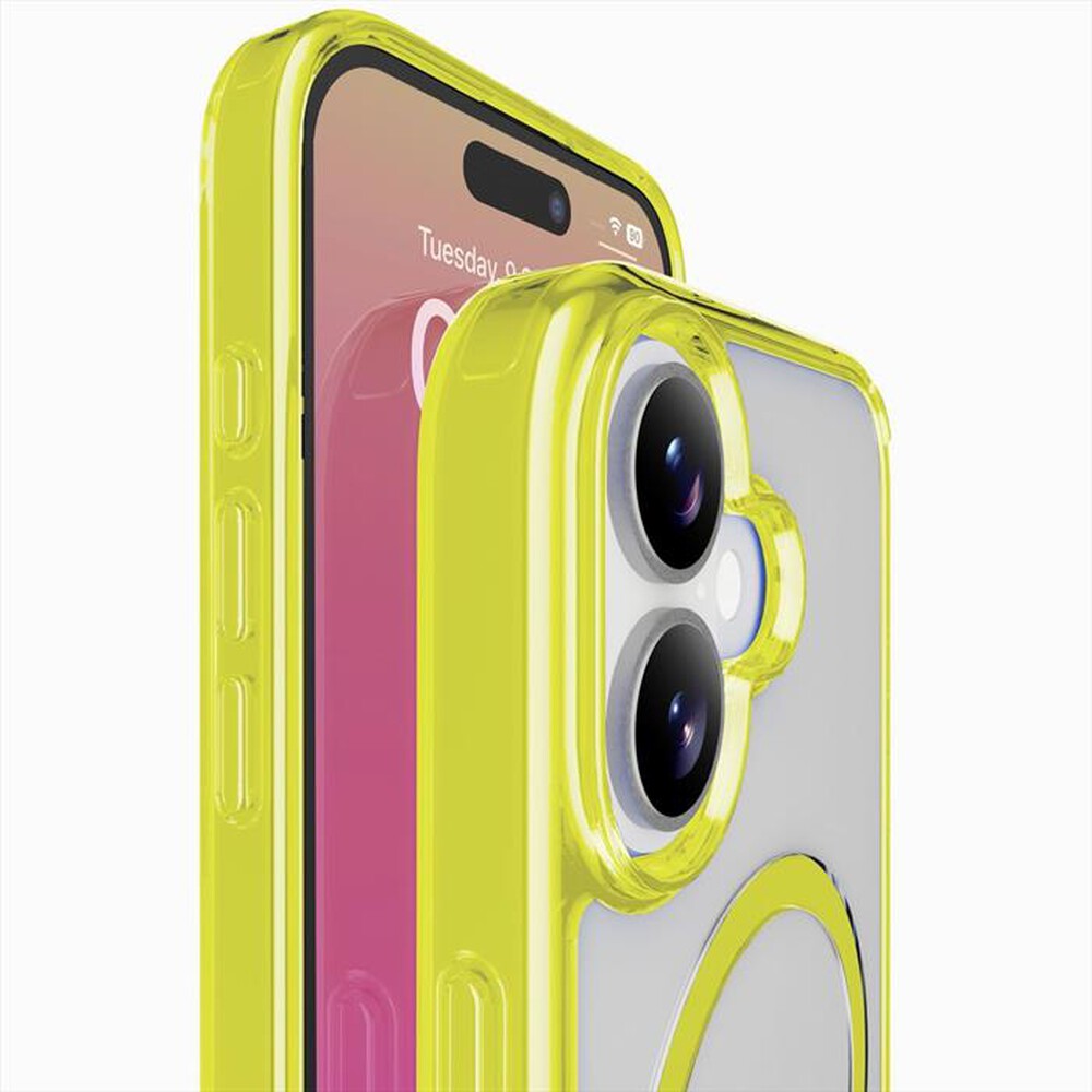 Immagine del prodotto CELLULARLINE - Custodia ICONIC MAG per IPHONE 17-Lime, Trasparente