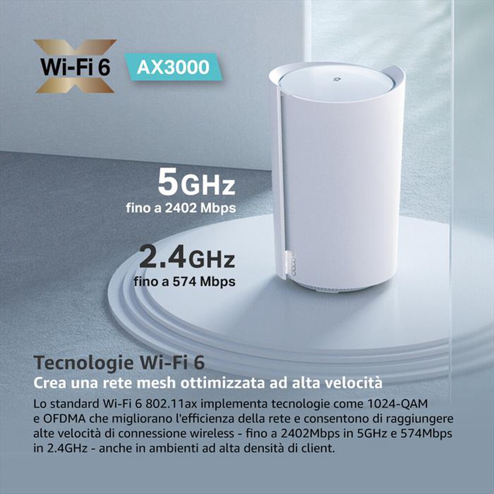 "TP-LINK - MESH ROUTER 5G CON SLOT SIM CARD, WI-FI 6 AX3000"