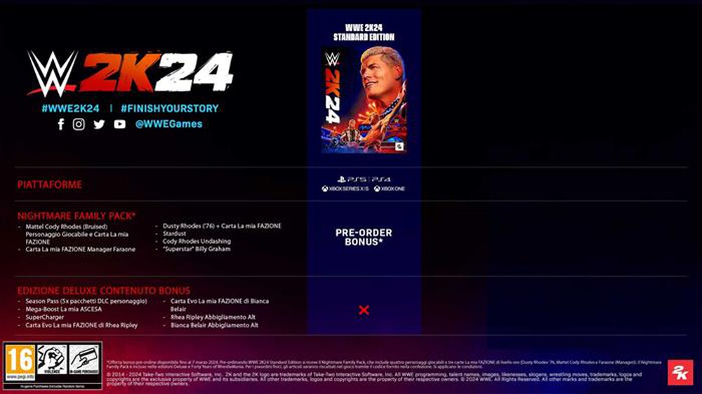Immagine del prodotto 2K GAMES - WWE 2K24