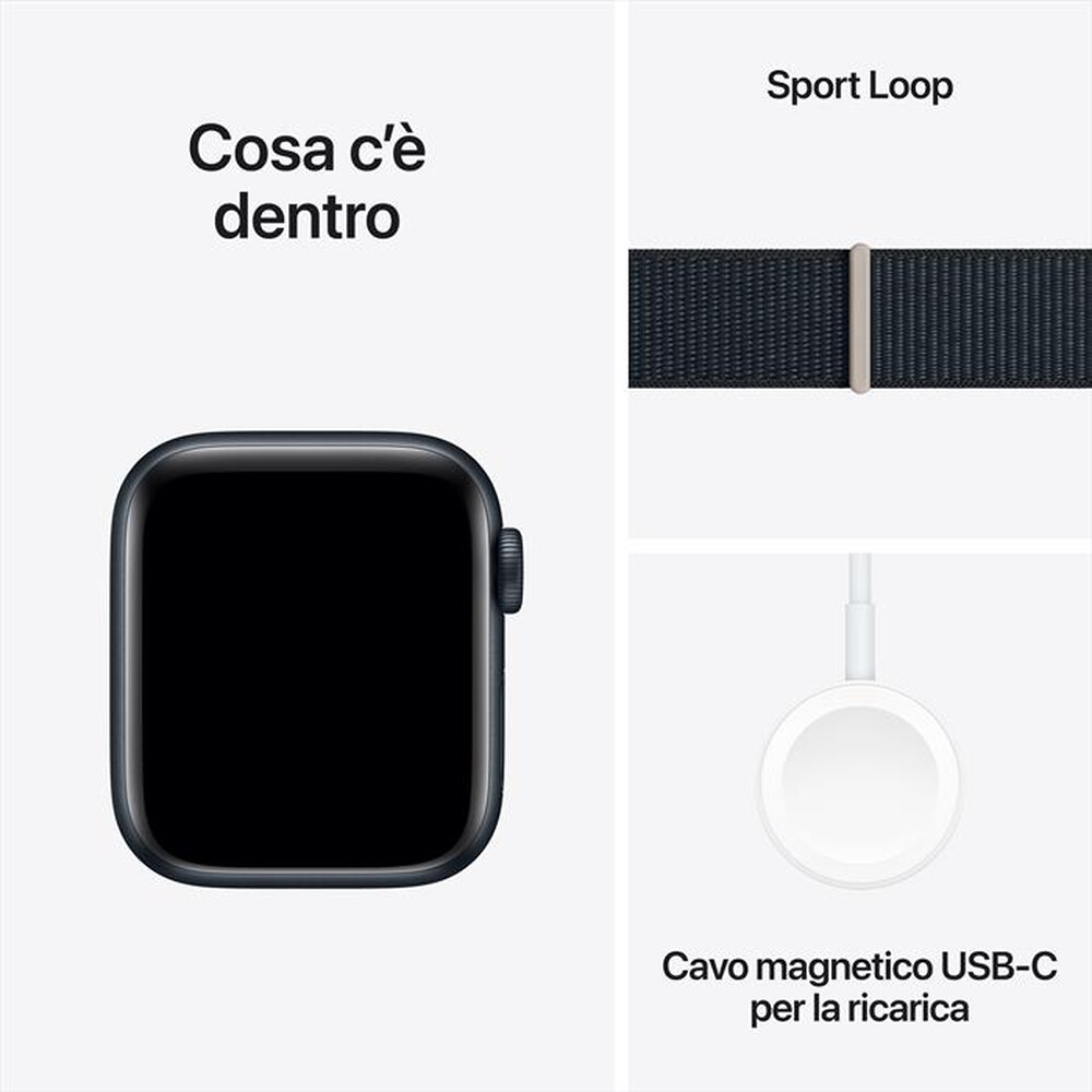 "APPLE - Watch SE GPS + Cellular Cassa 40mm-Mezzanotte"
