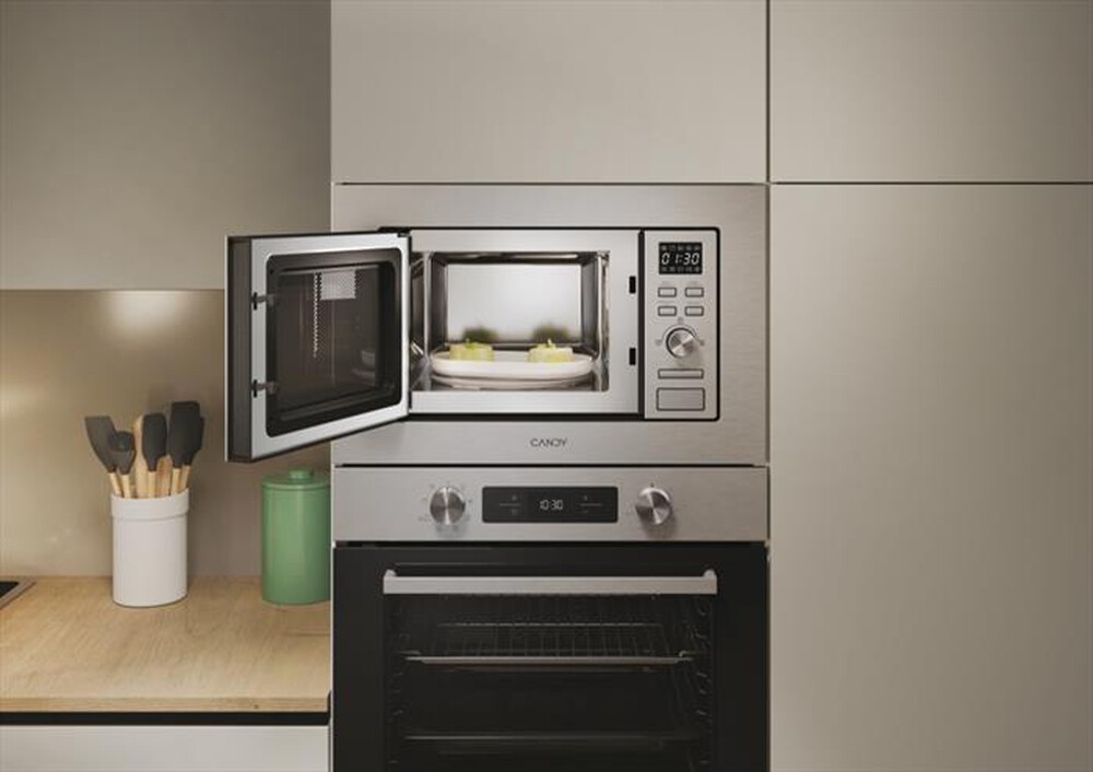 "CANDY - Forno microonde da incasso CA20FMW7NG-Acciaio inox"