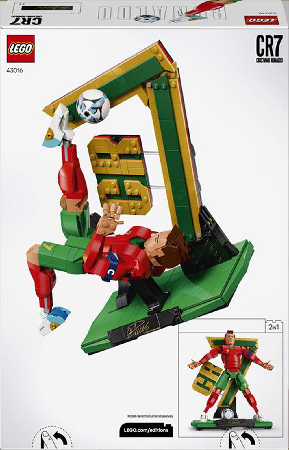 Immagine del prodotto LEGO - 43016 EDITIONS CRISTIANO RONALDO  SOCCER LEGEND-Multicolore