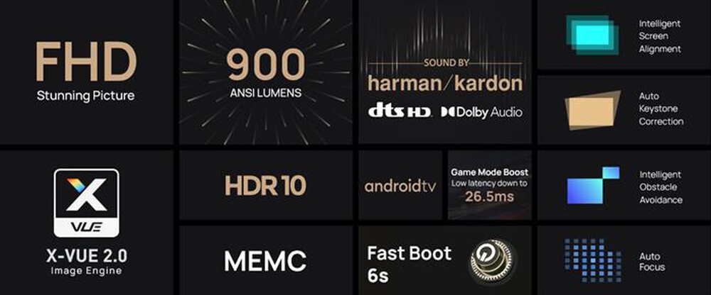 "XGIMI - Videoproiettore HALO +-nero"