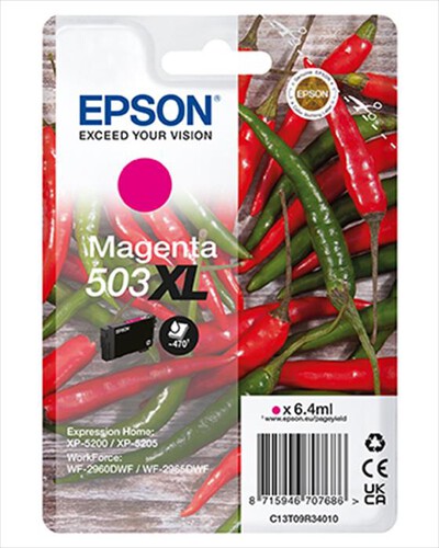 EPSON - INK SERIE PEPERONCINI MAGENTA 503 STD-Magenta