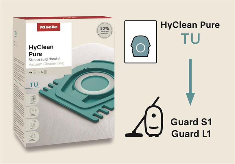 Immagine del prodotto MIELE - Dust bag HYCLEAN PURE TU-Bianco
