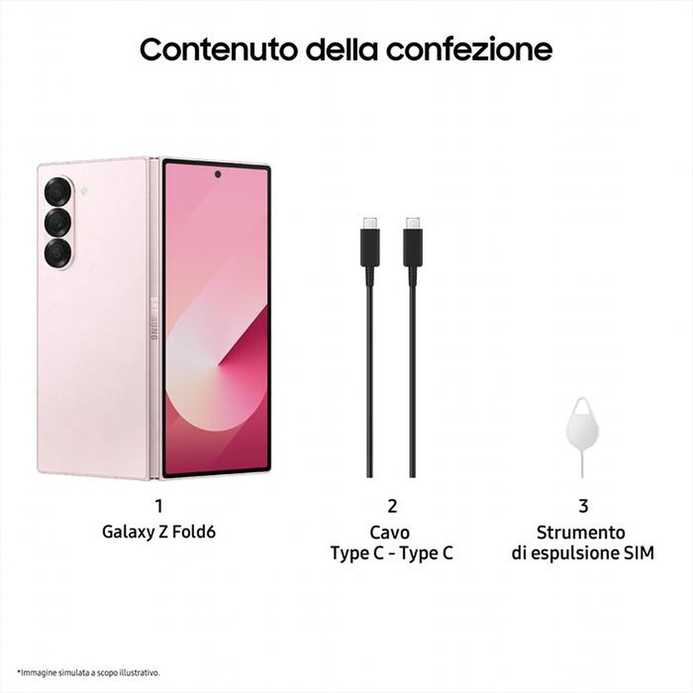 Immagine del prodotto SAMSUNG - Galaxy Z Fold6 12+512GB-Pink