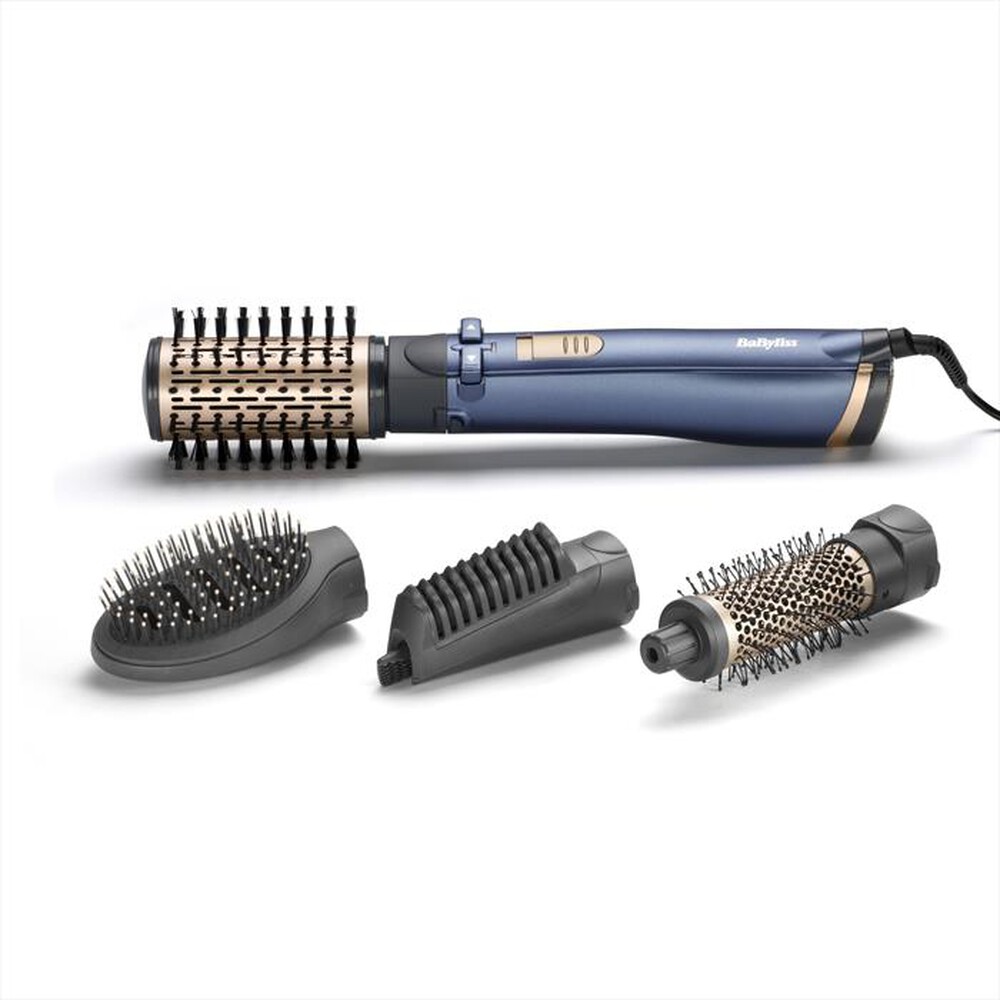 "BABYLISS - Spazzola arriccia capelli AS965E-BLU/ORO"