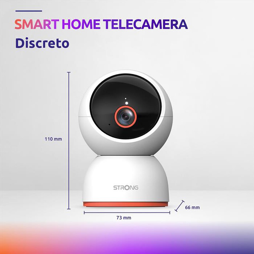 "STRONG - Telecamera Wi-Fi Interno 4K SHC08IR0-W-BIANCO"