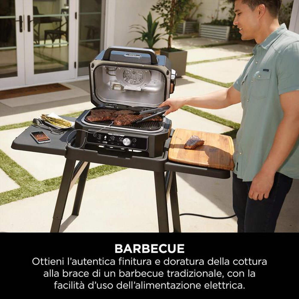 "NINJA - Barbecue elettrico Woodfire Pro Connect XL OG901EU-Blu"