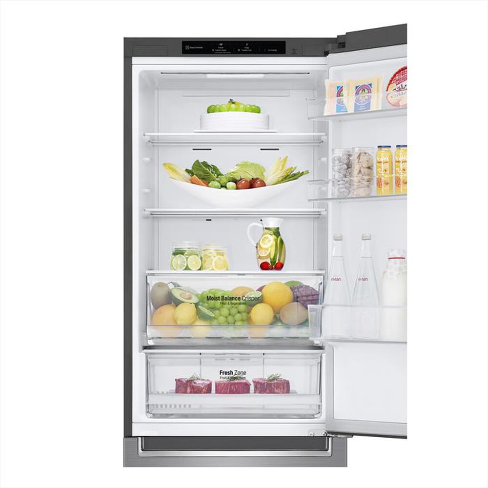 "LG - Frigorifero combinato GBB61PZJMN Classe E 341 lt-Argento"