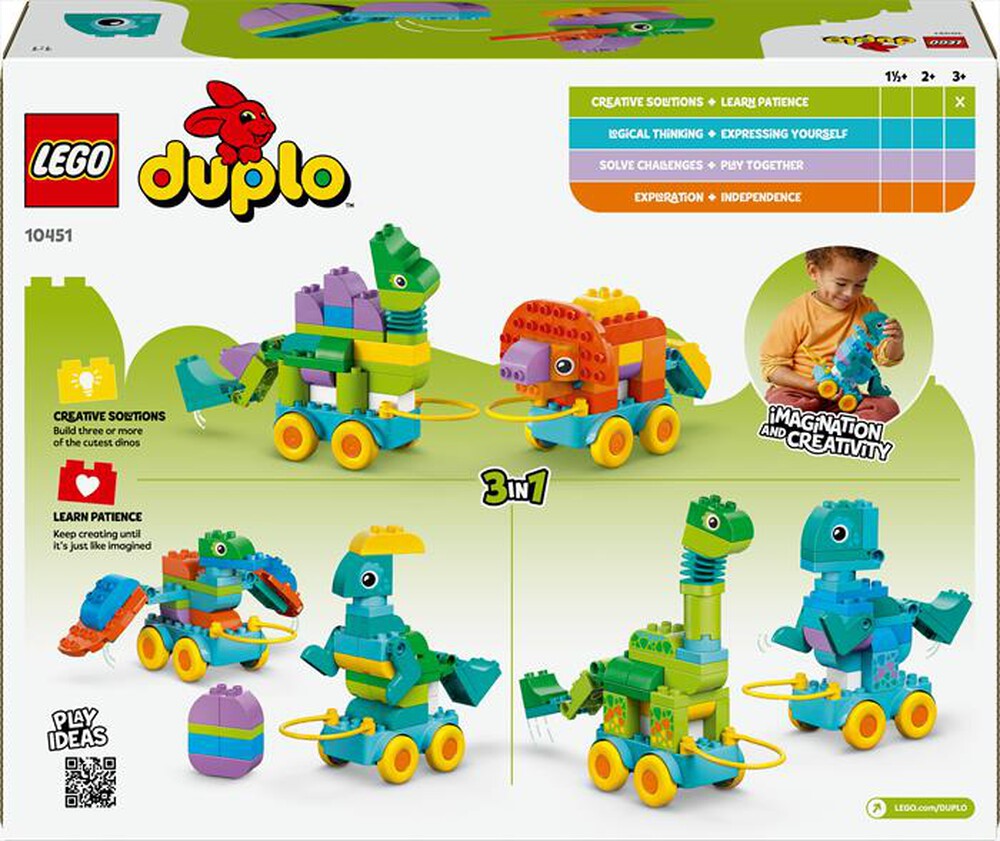 Immagine del prodotto LEGO - DUPLO Town Dinosauri su ruote 3 in 1 10451