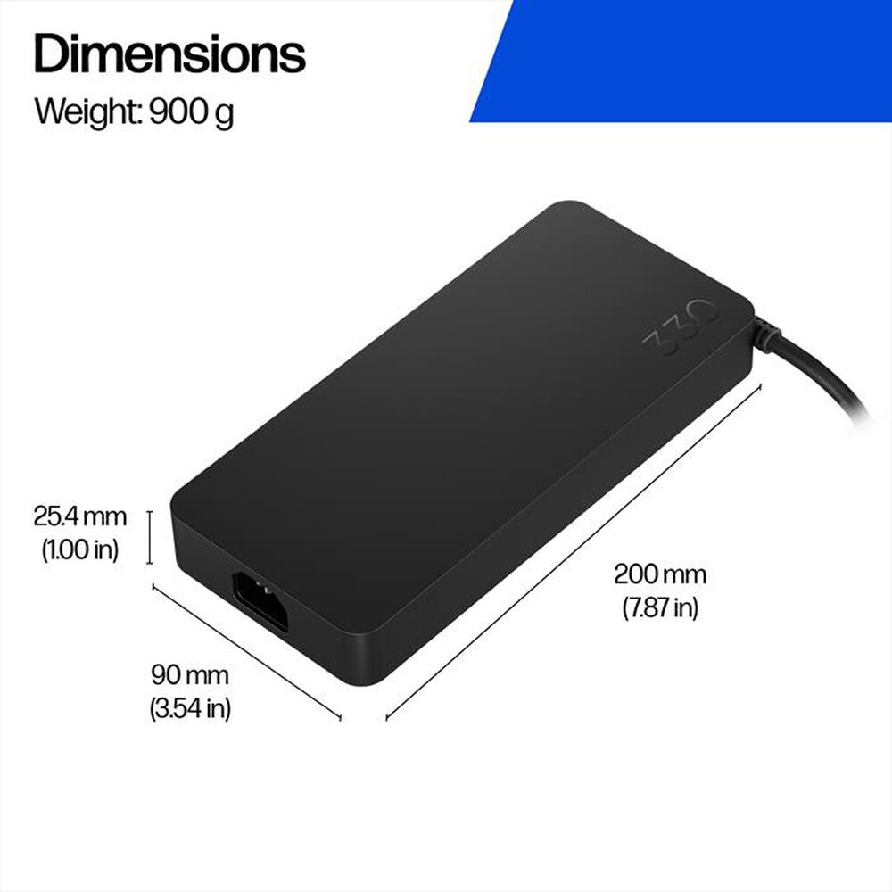 Immagine del prodotto HP - Alimentare per notebook SMART CA DA 330 W-Nero