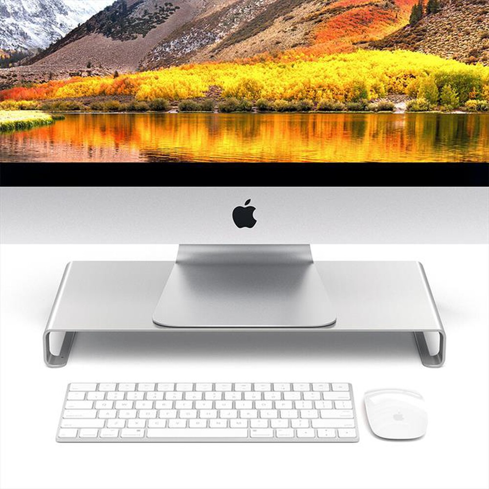 "SATECHI - STAND DA SCRIVANIA SLIM PER MACBOOK E IMAC ALL-argento"