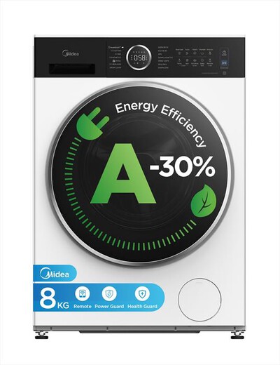 MIDEA - Lavatrice MF205W80BA30/W-IT 8Kg Classe A-Bianco