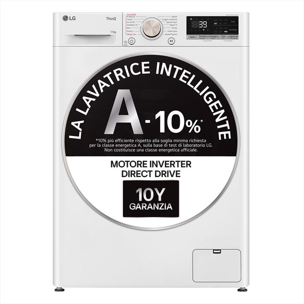 Immagine del prodotto LG - Lavatrice AI DD R7 F4R7011TSWG 11kg Classe A-Bianca