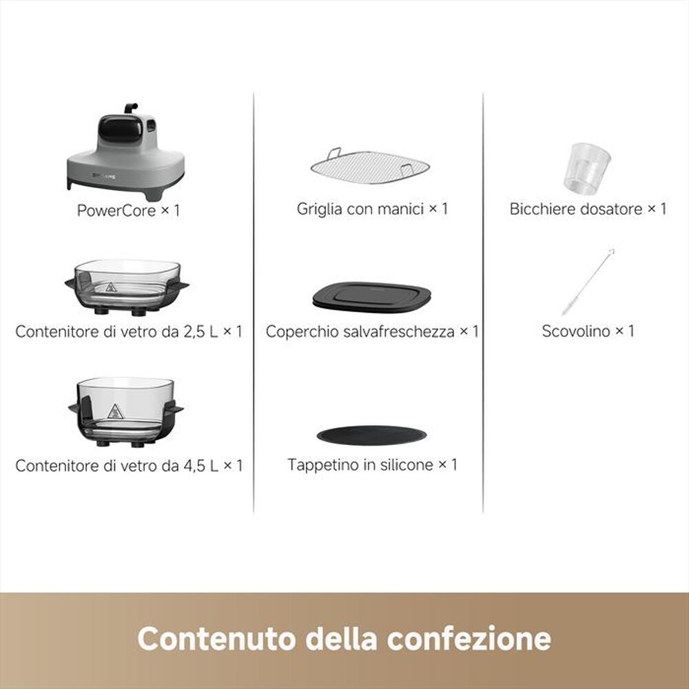 Immagine del prodotto DREAME - Friggitrice ad aria TASTI AIRF-Grigio