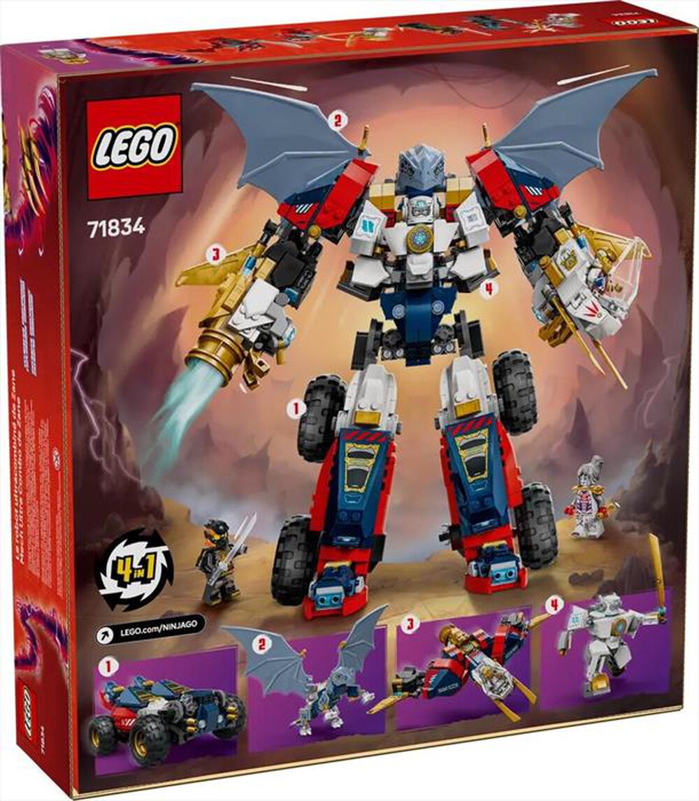 "LEGO - NINJAGO Mech Ultra Combinatore di Zane - 71834-Multicolore"