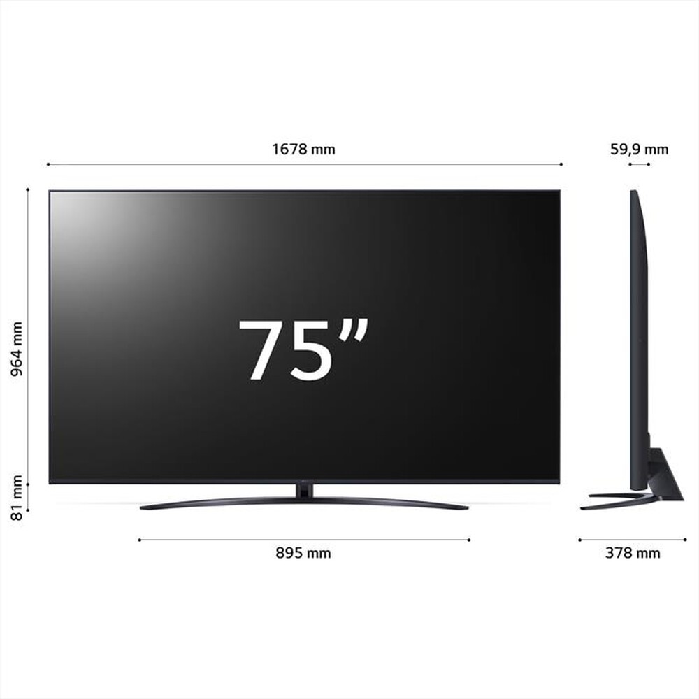"LG - Smart TV LED UHD 4K 75\" 75UR81006LJ-Blu"
