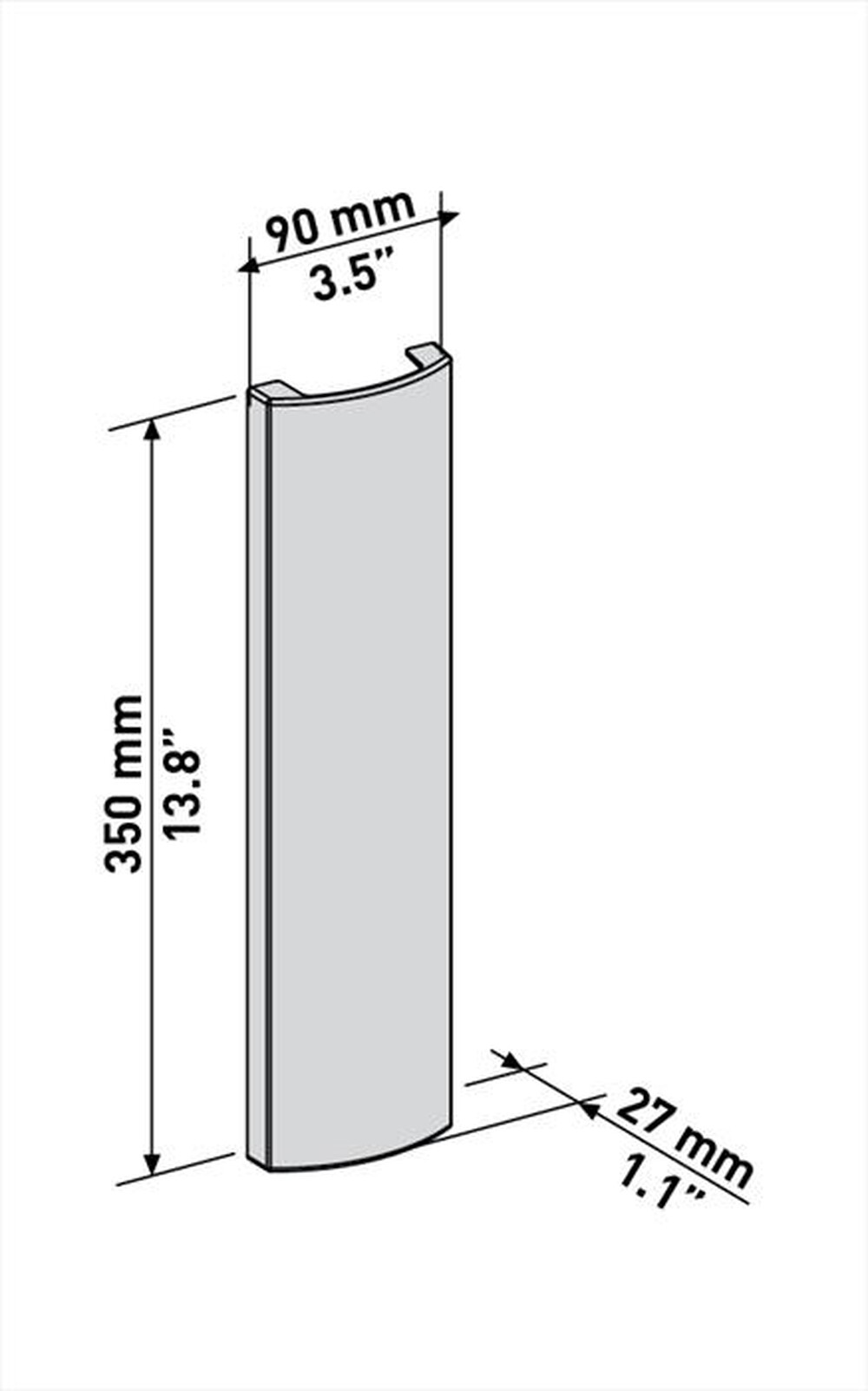 "MELICONI - Slimstyle Wire Cover Double-Bianco"