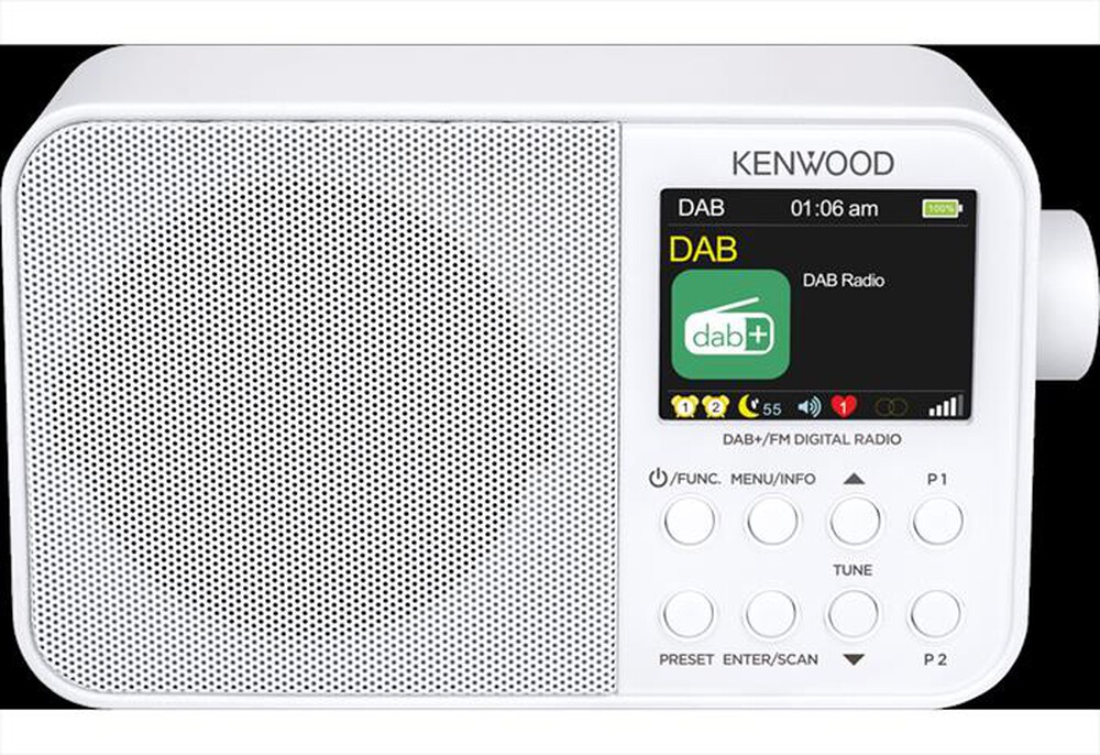 "KENWOOD - Radio sveglia CR-M30DAB-BIANCO"