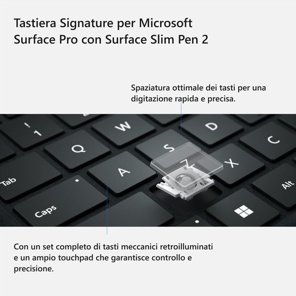 "MICROSOFT - TASTIERA SIGNATURE PER SURFACE PRO-zaffiro"