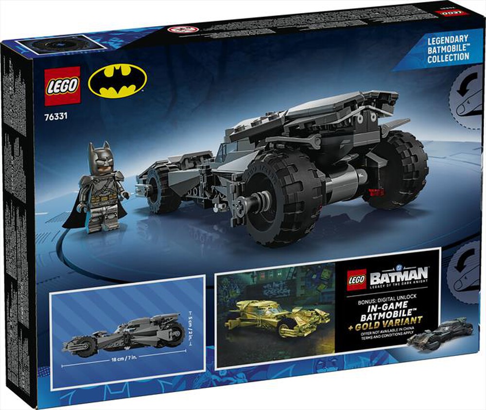 Immagine del prodotto LEGO - DC BATMAN V SUPERMAN - BATMOBILE - 76331-Multicolore