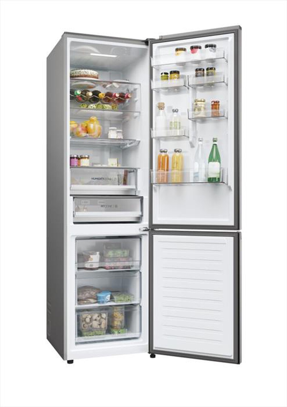 "HAIER - Frigorifero combinato HDPW5620ANPD Classe A 409 lt-Platino"