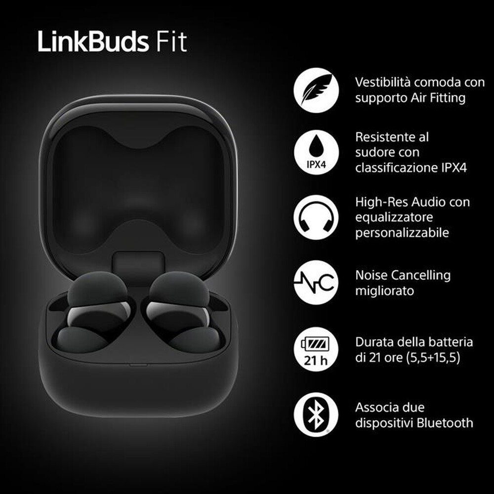 Immagine del prodotto SONY - Auricolari bluetooth WFLS910NB.CE7-nero