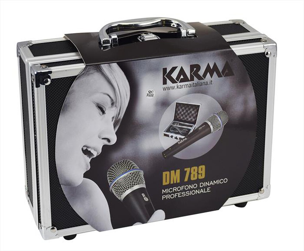 "KARMA - Microfono a filo professionale DM 789-Nero"