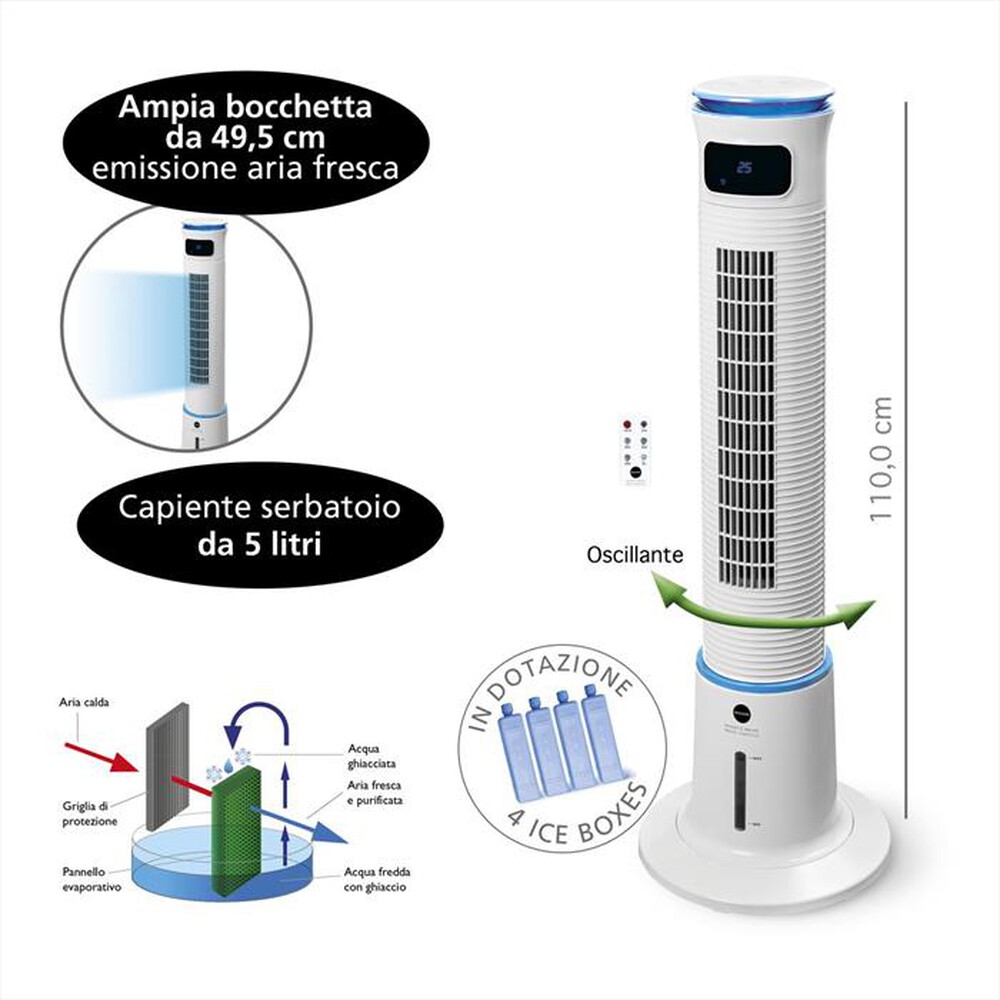 "MACOM - Ventilatore BREEZE TOWER PLUS"