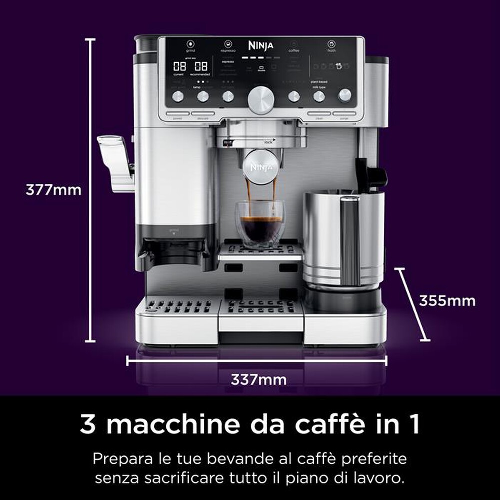 Immagine del prodotto NINJA - MACCHINA PER ESPRESSO NINJA LUXE PRO-Argento