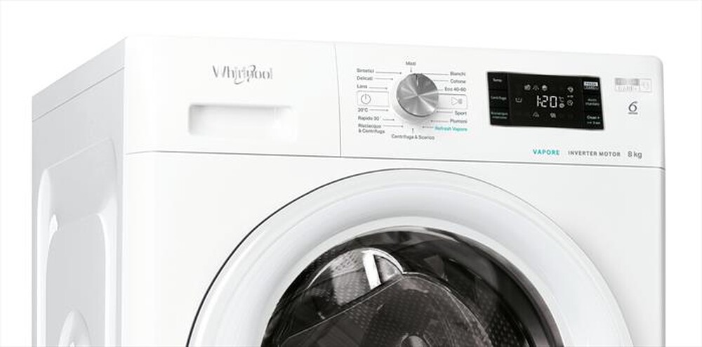 "WHIRLPOOL - Lavatrice FRESHCARE FFB D85 V IT 8 Kg Classe B-Bianco"