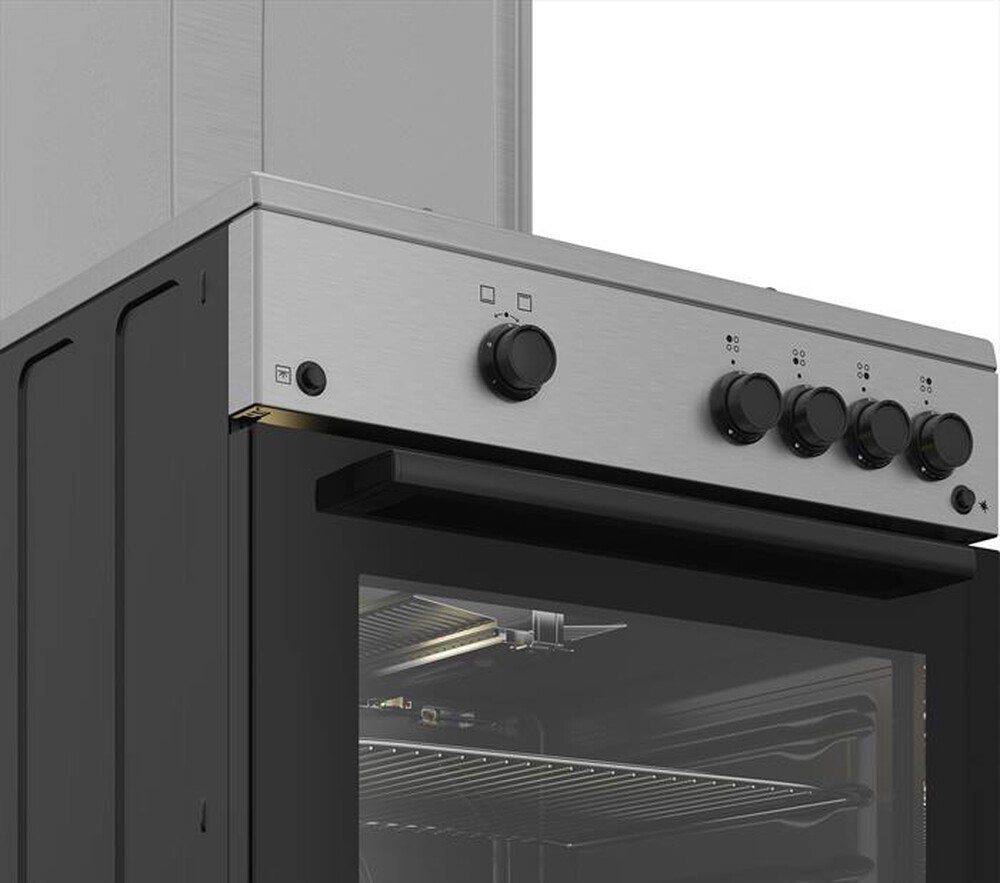 "BEKO - Cucina a gas FBG62010DX Classe A-Inox"