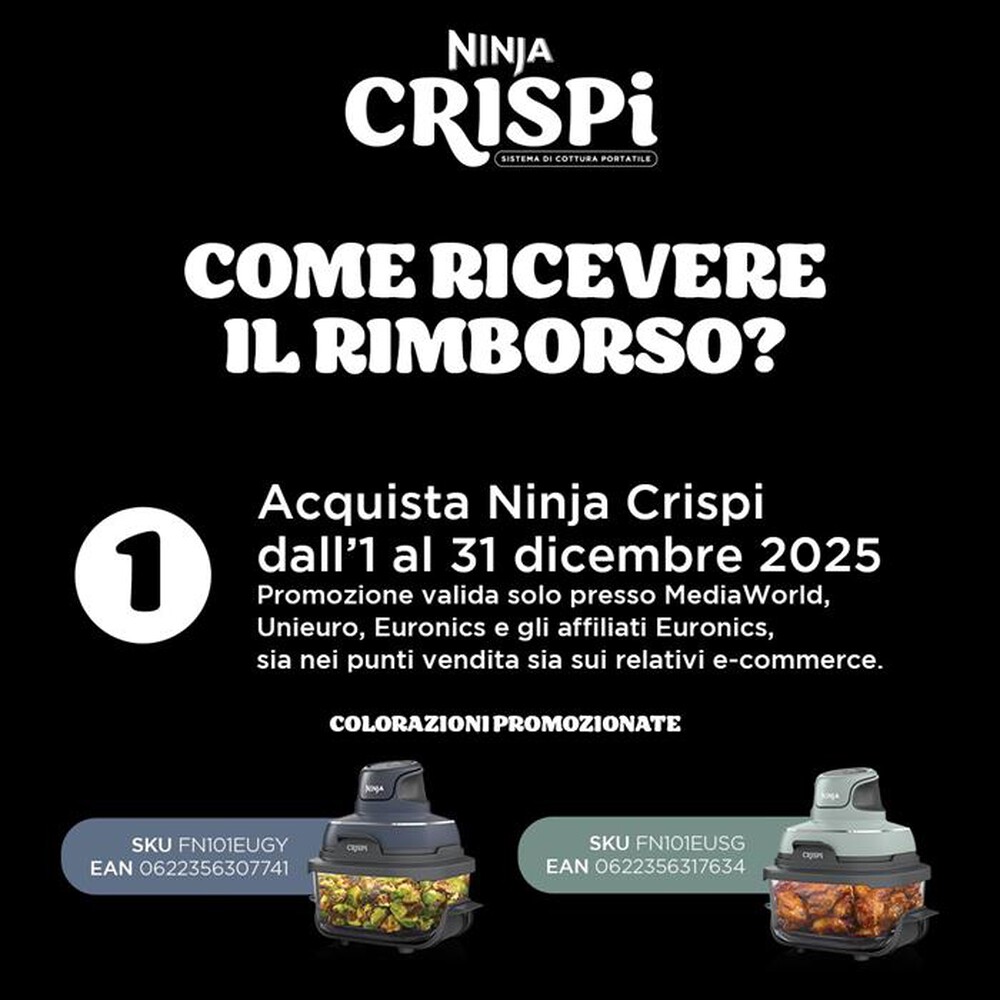 Immagine del prodotto NINJA - FRIGGITRICE PORTATILE CRISPI FN101EUGY-Grigio