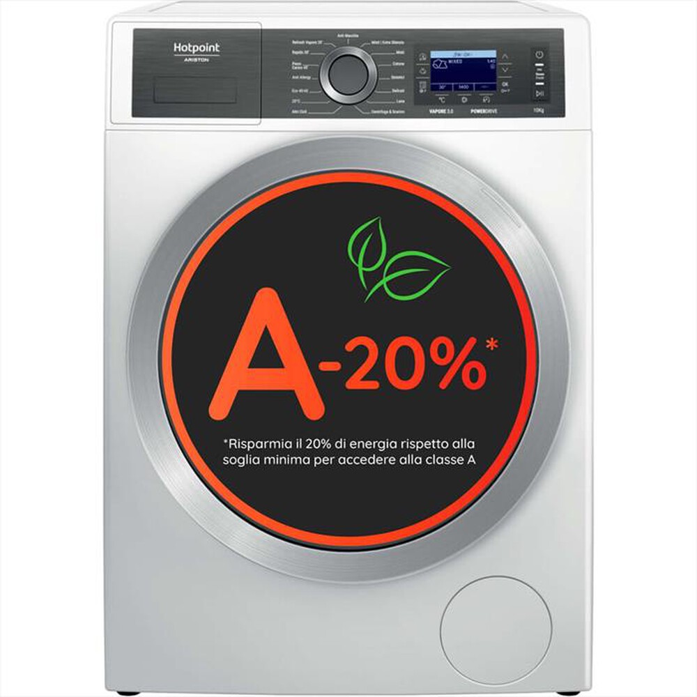 Immagine del prodotto HOTPOINT ARISTON - Lavatrice H6 08 GPOWER IT 10 Kg Classe A-Bianco