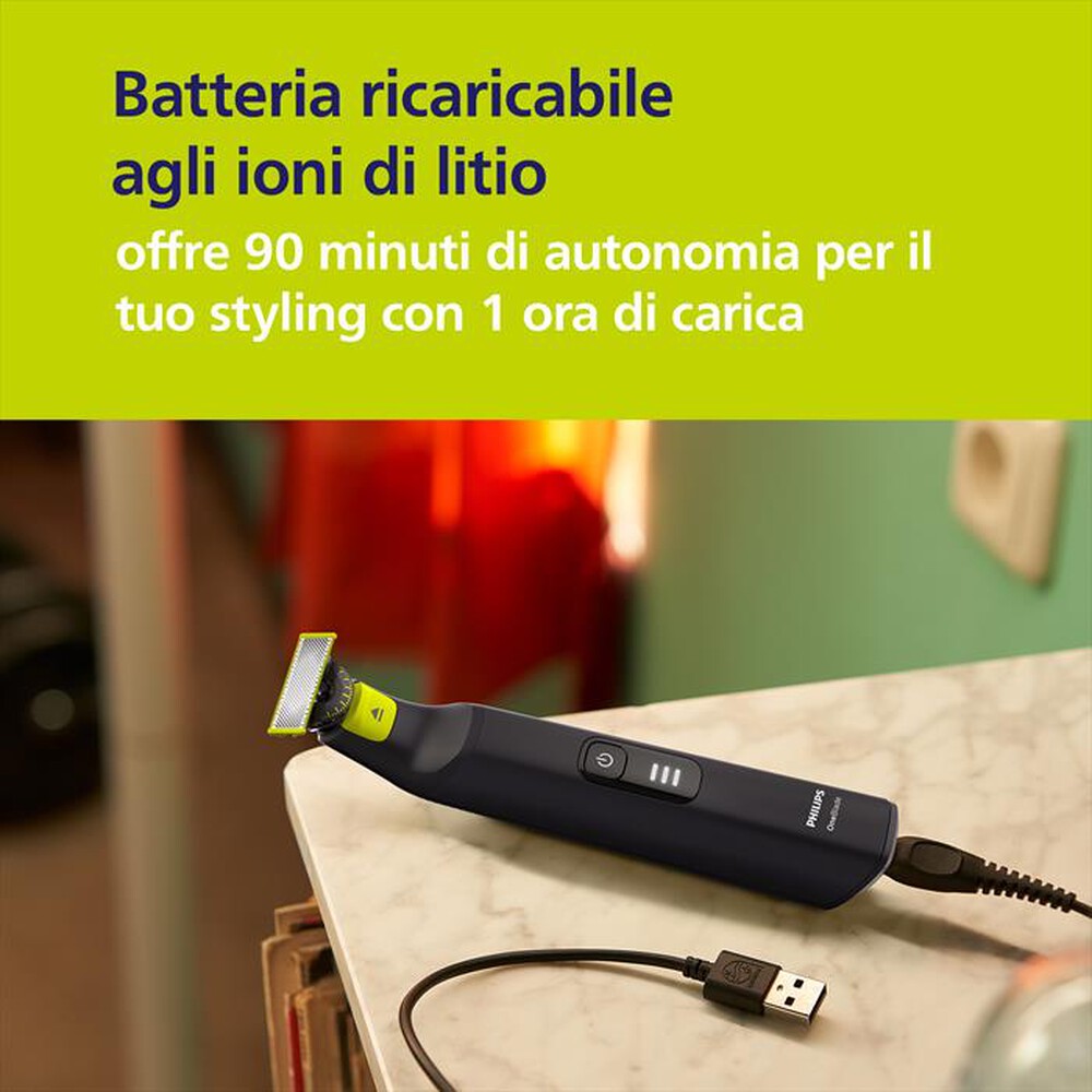 Immagine del prodotto PHILIPS - Regolabarba OneBlade PRO 360 QP6542/15-Nero