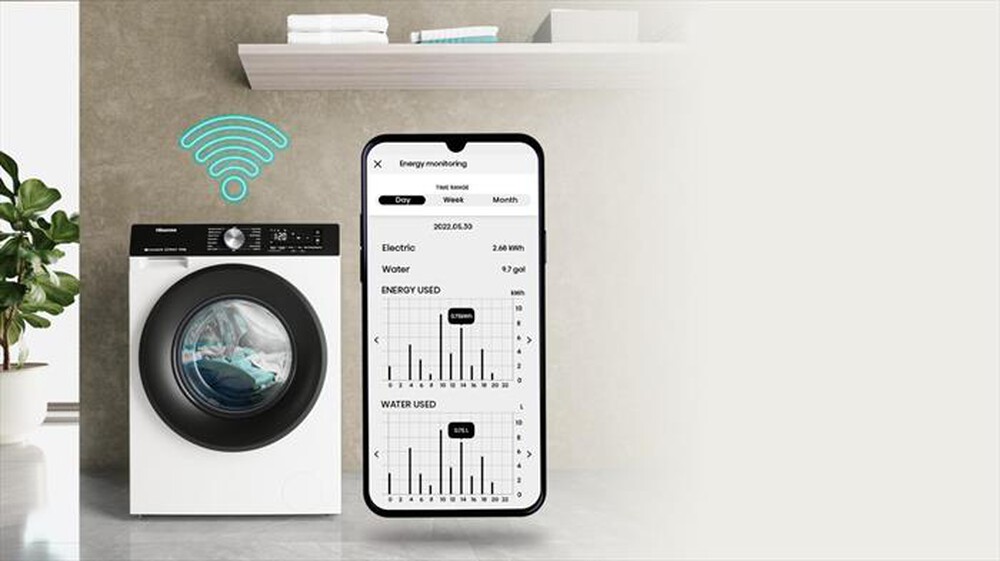 Immagine del prodotto HISENSE - Lavasciuga WD3S8043BW3 8/5 Kg Classe D-Bianco