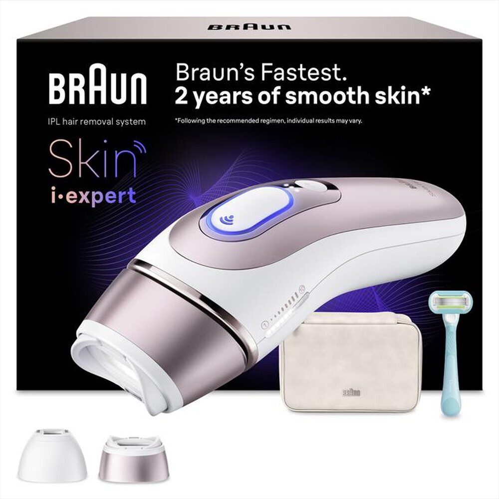 BRAUN - Epilatore a luce pulsata smart IPL PL7211 BOX EURO-BIANCO/BRONZO