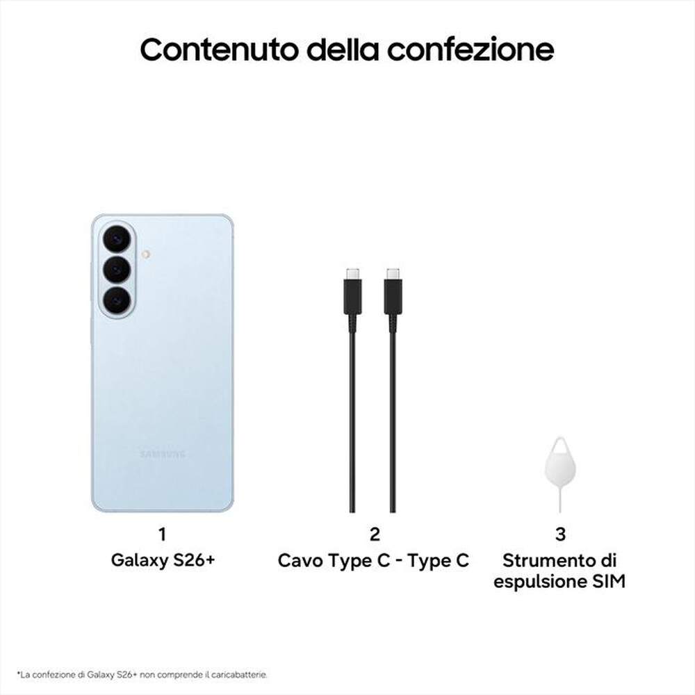 Immagine del prodotto SAMSUNG - Smartphone Galaxy S26+ 512GB/12GB-Sky Blue